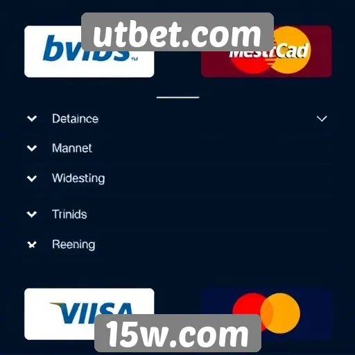 Métodos de pagamento disponíveis no utbet.com